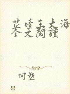 芷晴王大海小说全文阅读