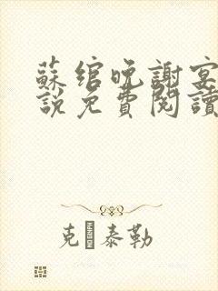 苏绾晚谢宴宁小说免费阅读