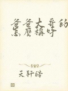 爸爸大哥的儿子怎么称呼