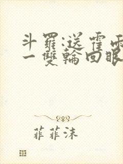 斗罗:送霍雨浩一双轮回眼封面