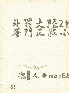 斗罗大陆2绝世唐门正版小说封面