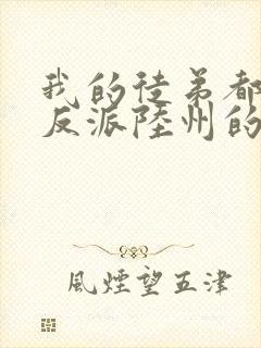 我的徒弟都是大反派陆州的小说