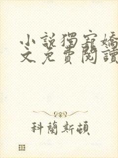 小说独宠娇女全文免费阅读