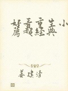 好看重生小说推荐超经典封面