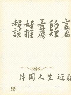 超好看的言情小说推荐短篇