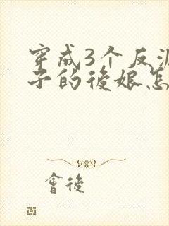 穿成3个反派崽子的后娘怎么办封面