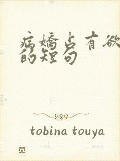 病娇占有欲极强的短句封面