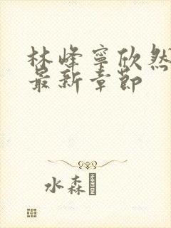 林峰宁欣然小说最新章节