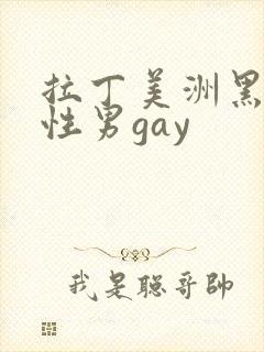 拉丁美洲黑人同性男gay封面