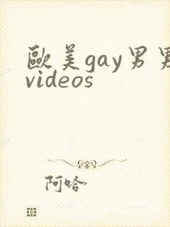 欧美gay男男videos