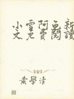 小雪阿龟新婚全文免费阅读最新章节