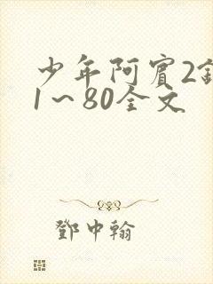 少年阿宾2钰慧1～80全文封面