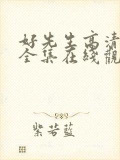 好先生高清免费全集在线观看封面