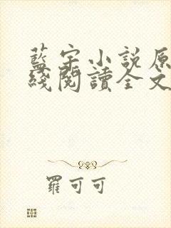 蓝宇小说原著在线阅读全文