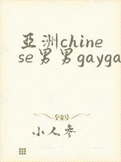 亚洲chinese男男gaygay封面