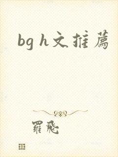 bg h文推荐封面