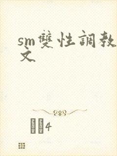 sm双性调教h文封面