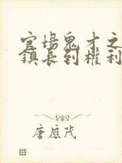 官场鬼才之从副镇长到权利巅峰封面