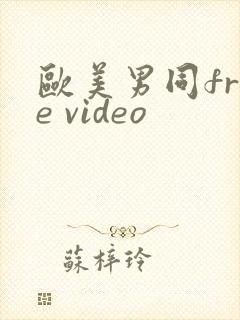 欧美男同free video