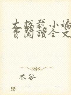 大总裁小娇妻免费阅读全文