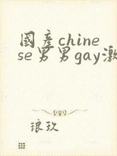 国产chinese男男gay激情封面