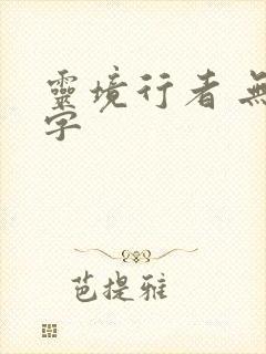 灵境行者 无错字封面