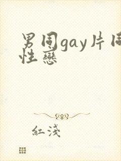男同gay片同性恋封面