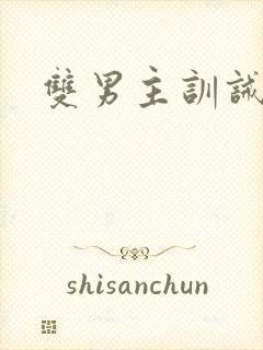 双男主训诫调教封面