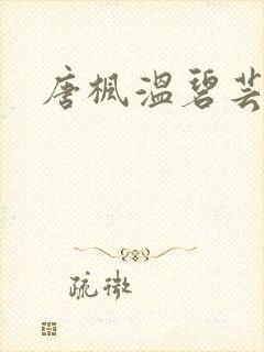 唐枫温碧芸小说