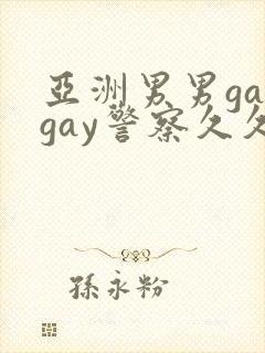 亚洲男男gaygay警察久久久精品