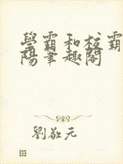 学霸和校霸邵正阳笔趣阁封面