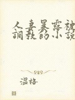 人妻暴露被别人调教的小说封面