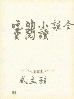 晚明小说全文免费阅读封面