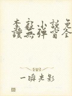 李毅小说免费阅读无弹窗全文