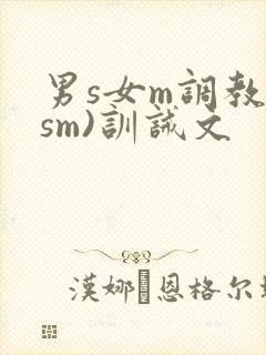 男s女m调教(sm)训诫文