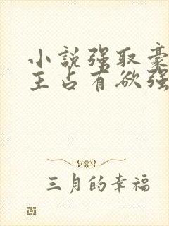 小说强取豪夺男主占有欲强