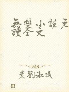 无双小说免费阅读全文