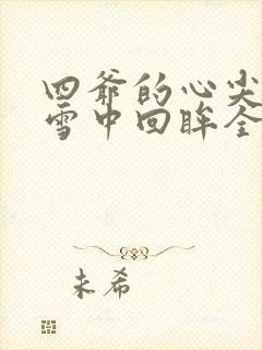 四爷的心尖宠妃雪中回眸全文在线阅读