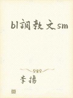 bl调教文sm封面