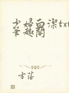 少妇白洁txt笔趣阁封面