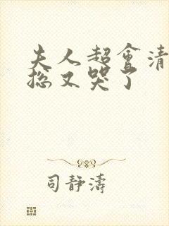 夫人超会清冷傅总又哭了封面