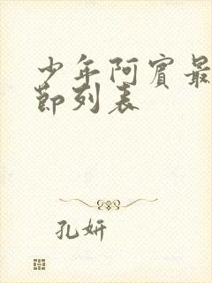 少年阿宾最新章节列表