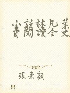 小说林凡叶惜免费阅读全文最新封面