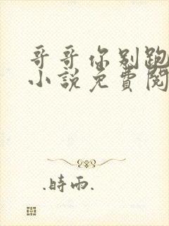 哥哥你别跑原著小说免费阅读