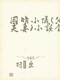 国明小仪(父女夫妻)小说全文免费阅读