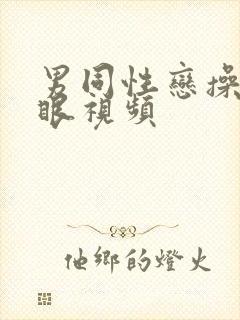 男同性恋操屁股眼视频