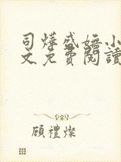 司烨盛妩小说全文免费阅读在线