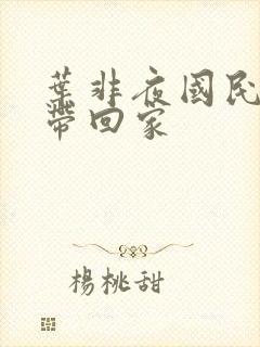 叶非夜国民老公带回家封面