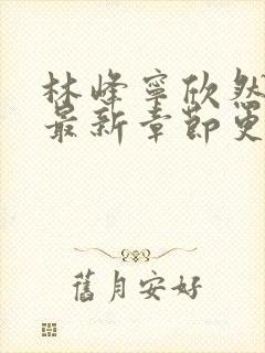 林峰宁欣然小说最新章节更新