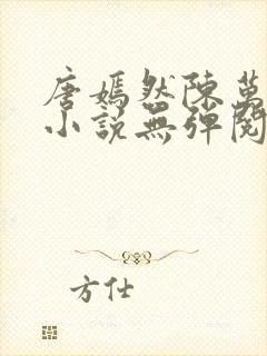 唐嫣然陈万里的小说无弹阅读